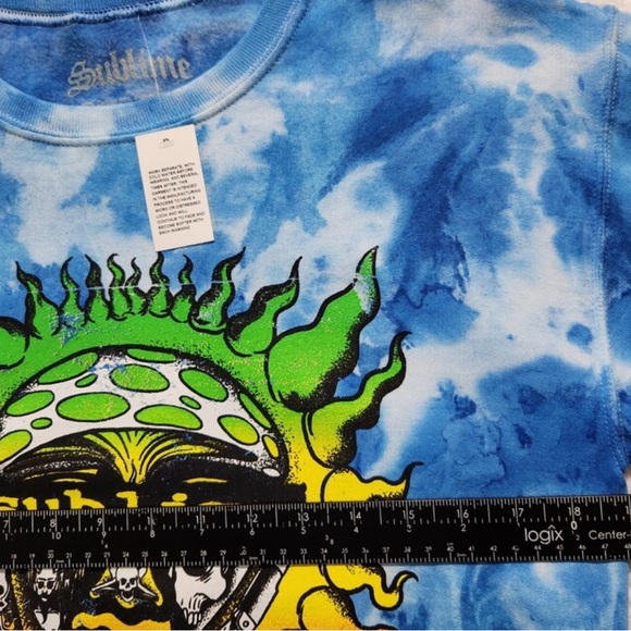 Sublime Sweatshirt Adult Small Blue Tie-Dye Band Tee Memorabilia Mens Unisex - Picture 7 of 9